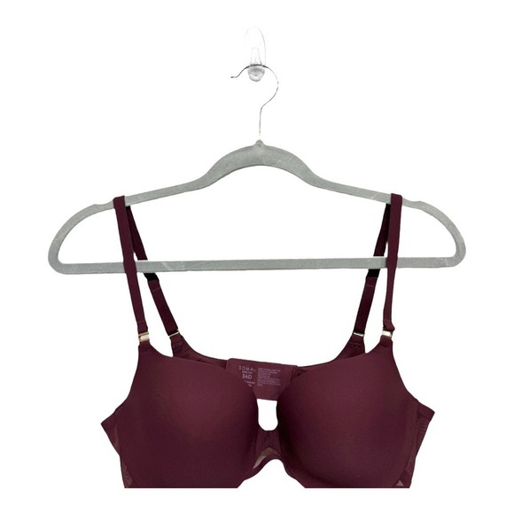 Soma Bodify Demi Bra Size 34D Push-up Mulberry Perfect Coverage NWOT - Picture 2 of 6